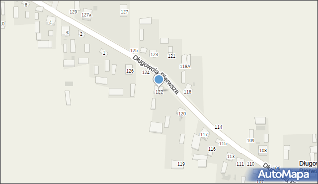 Długowola Pierwsza, Długowola Pierwsza, 122, mapa Długowola Pierwsza