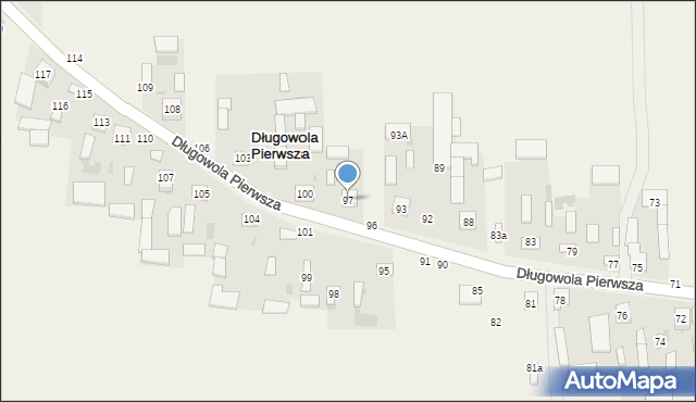 Długowola Pierwsza, Długowola Pierwsza, 97, mapa Długowola Pierwsza