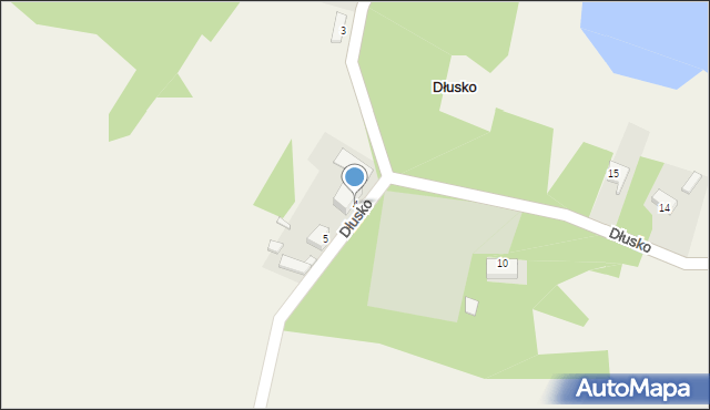 Dłusko, Dłusko, 4, mapa Dłusko