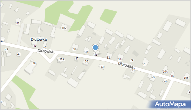 Dłutówka, Dłutówka, 34, mapa Dłutówka