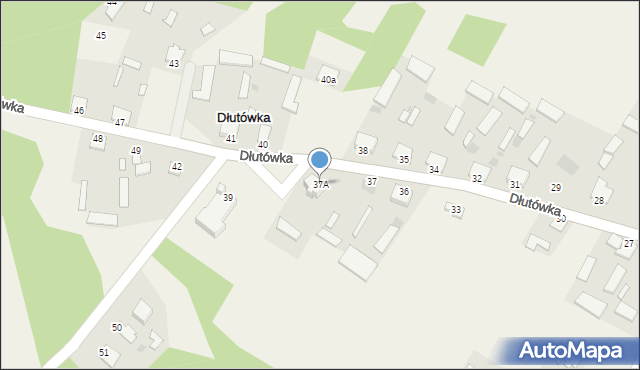 Dłutówka, Dłutówka, 37A, mapa Dłutówka