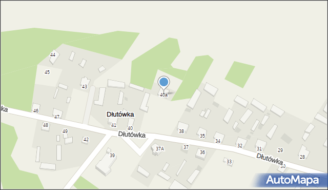 Dłutówka, Dłutówka, 40a, mapa Dłutówka