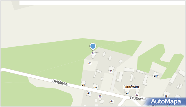 Dłutówka, Dłutówka, 44, mapa Dłutówka