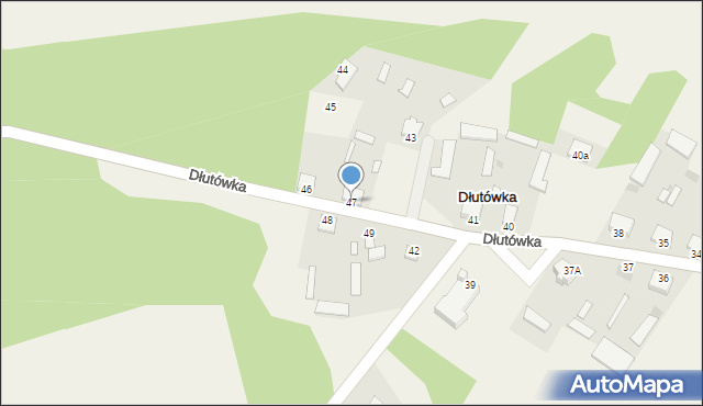 Dłutówka, Dłutówka, 47, mapa Dłutówka