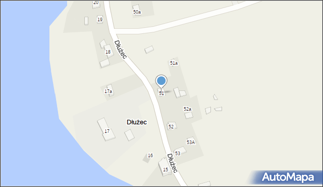 Dłużec, Dłużec, 51, mapa Dłużec