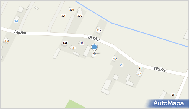 Dłużka, Dłużka, 30, mapa Dłużka