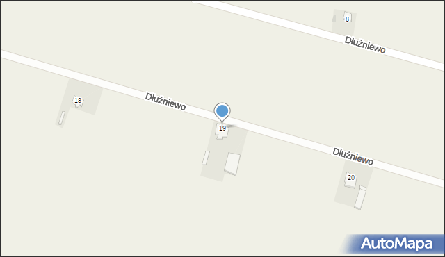 Dłużniewo, Dłużniewo, 19, mapa Dłużniewo