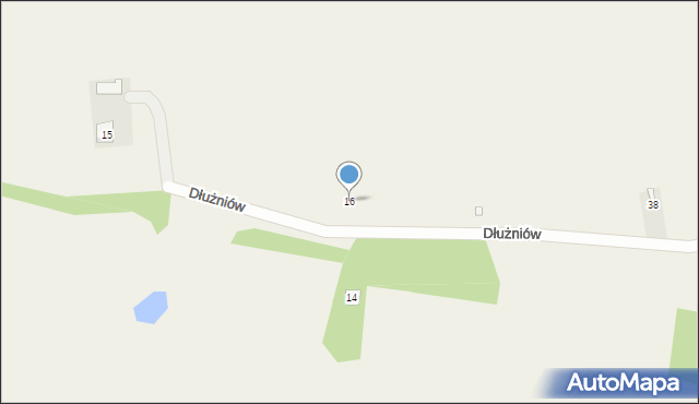 Dłużniów, Dłużniów, 16, mapa Dłużniów