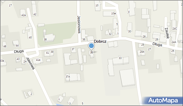 Dobrcz, Długa, 35, mapa Dobrcz