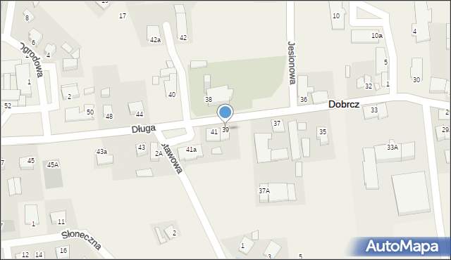 Dobrcz, Długa, 39, mapa Dobrcz