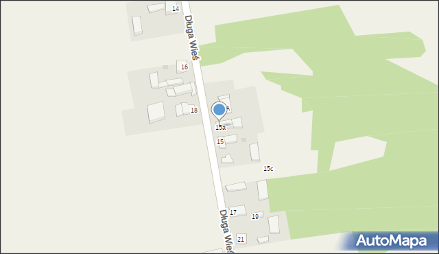 Domaniewice, Długa Wieś, 15a, mapa Domaniewice