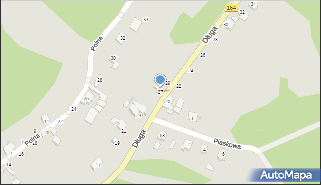 Drezdenko, Długa, 27, mapa Drezdenko