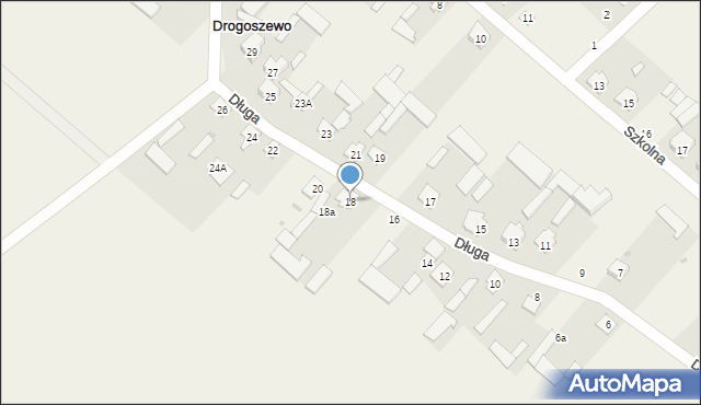 Drogoszewo, Długa, 18, mapa Drogoszewo