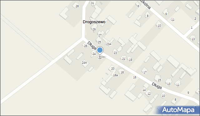 Drogoszewo, Długa, 22, mapa Drogoszewo