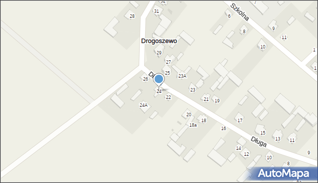 Drogoszewo, Długa, 24, mapa Drogoszewo