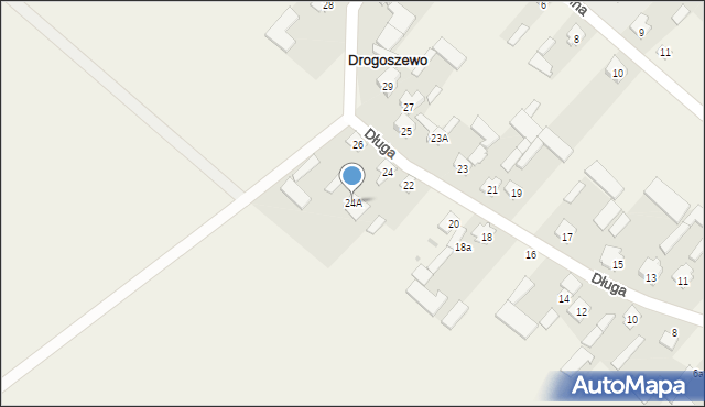 Drogoszewo, Długa, 24A, mapa Drogoszewo