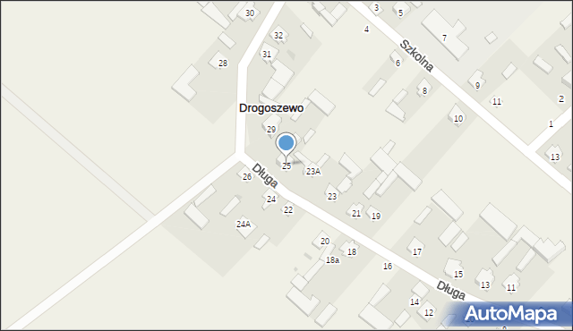 Drogoszewo, Długa, 25, mapa Drogoszewo