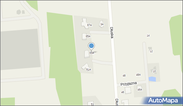 Duchnów, Dłuska, 63A, mapa Duchnów