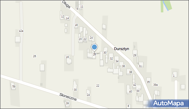 Dursztyn, Długa, 26, mapa Dursztyn