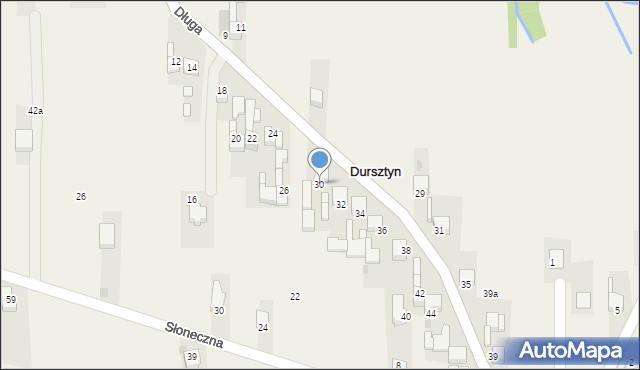 Dursztyn, Długa, 30, mapa Dursztyn