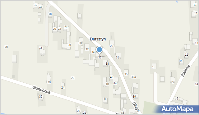 Dursztyn, Długa, 36, mapa Dursztyn