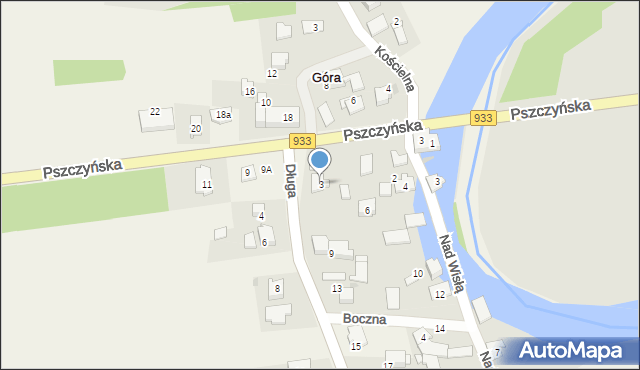 Góra, Długa, 3, mapa Góra