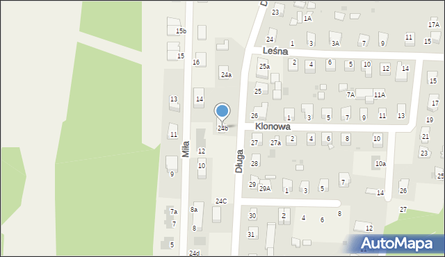 Góra Puławska, Długa, 24b, mapa Góra Puławska