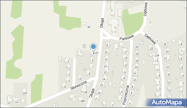 Góra Puławska, Długa, 5, mapa Góra Puławska