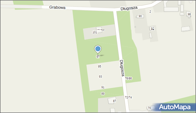 Grabowa, Długosza Jana, 97, mapa Grabowa