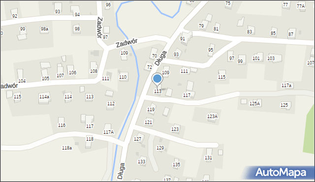 Iwonicz, Długa, 113, mapa Iwonicz