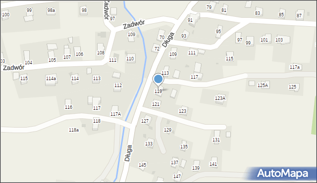 Iwonicz, Długa, 119, mapa Iwonicz