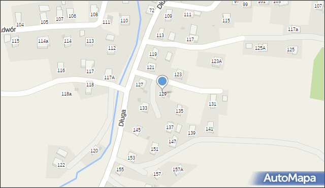 Iwonicz, Długa, 129, mapa Iwonicz