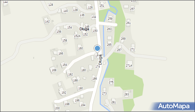 Iwonicz, Długa, 170, mapa Iwonicz