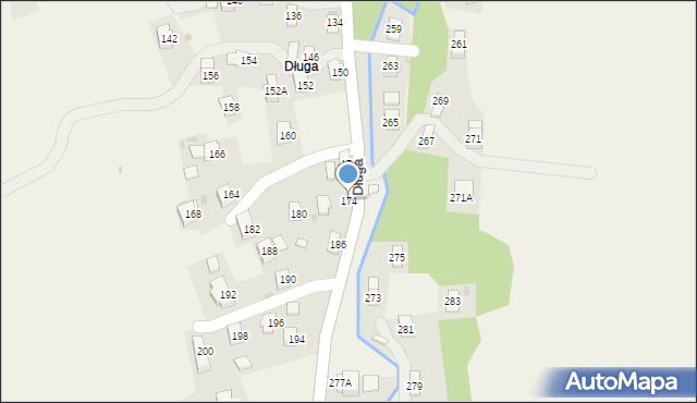 Iwonicz, Długa, 174, mapa Iwonicz