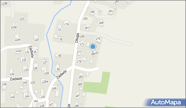 Iwonicz, Długa, 181, mapa Iwonicz