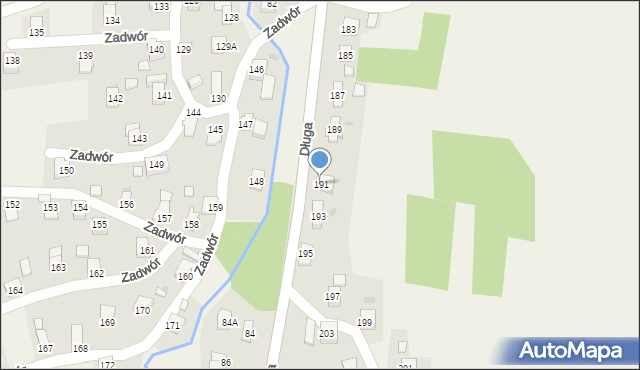 Iwonicz, Długa, 191, mapa Iwonicz