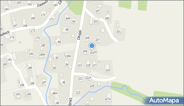 Iwonicz, Długa, 211, mapa Iwonicz