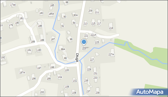 Iwonicz, Długa, 223, mapa Iwonicz