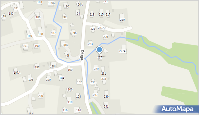 Iwonicz, Długa, 227, mapa Iwonicz