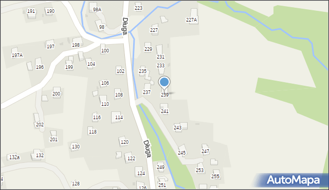 Iwonicz, Długa, 239, mapa Iwonicz