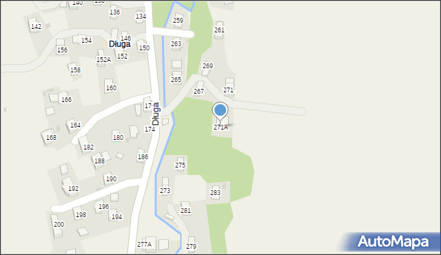 Iwonicz, Długa, 271A, mapa Iwonicz