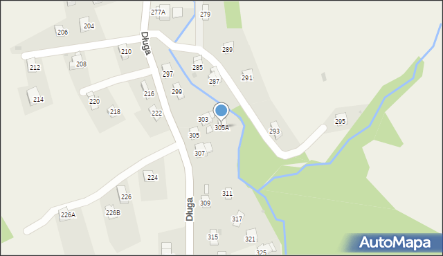 Iwonicz, Długa, 305A, mapa Iwonicz