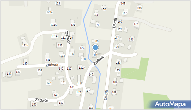 Iwonicz, Długa, 82, mapa Iwonicz