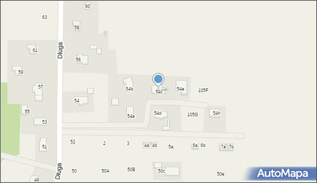 Janczewo, Długa, 54c, mapa Janczewo