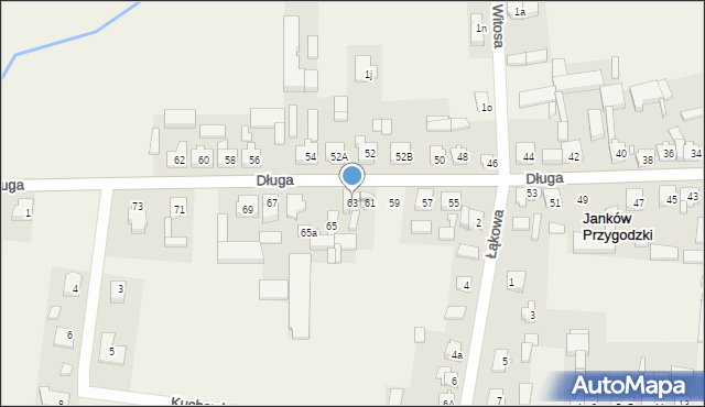 Janków Przygodzki, Długa, 63, mapa Janków Przygodzki