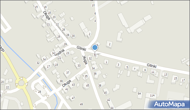 Jarocin, Długa, 31, mapa Jarocin