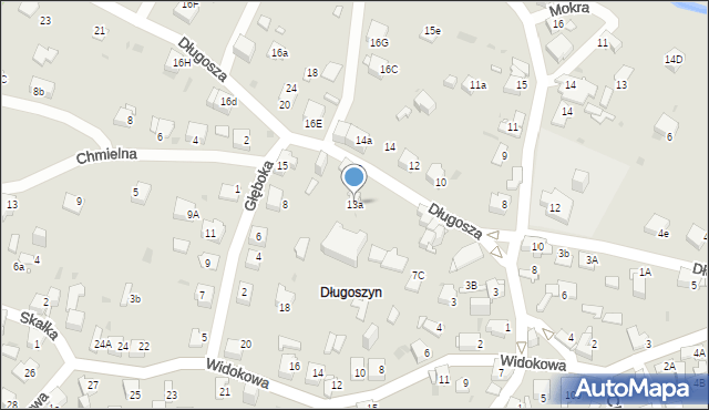 Jaworzno, Długosza Jana, 13a, mapa Jaworzno