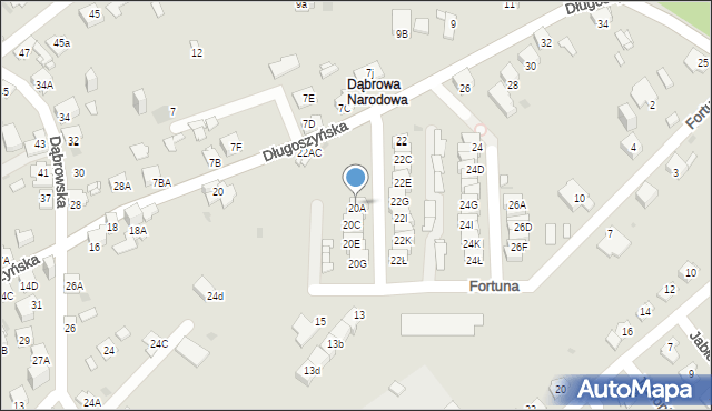 Jaworzno, Długoszyńska, 20A, mapa Jaworzno