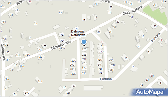 Jaworzno, Długoszyńska, 22B, mapa Jaworzno