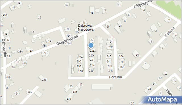 Jaworzno, Długoszyńska, 22F, mapa Jaworzno